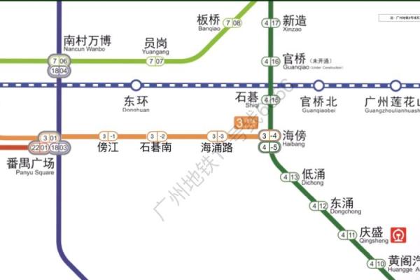 广州东站到广州站地铁路线详细